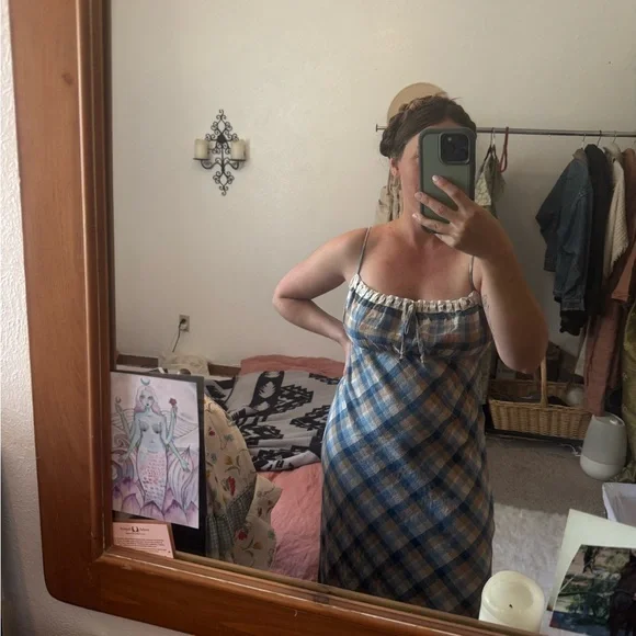 The Sam Dress in Blue Kala — M - Picture 6 of 7